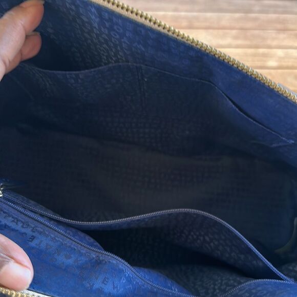 Kate Spade Wellesley Rachelle Two-Tone Leather Satchel, Pebble / French Navy - Picture 5 of 9